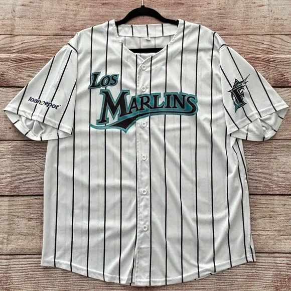 MLB • Los Marlins Classic Baseball Jersey - Adult Size XL - Collector’s Item - Picture 8 of 11